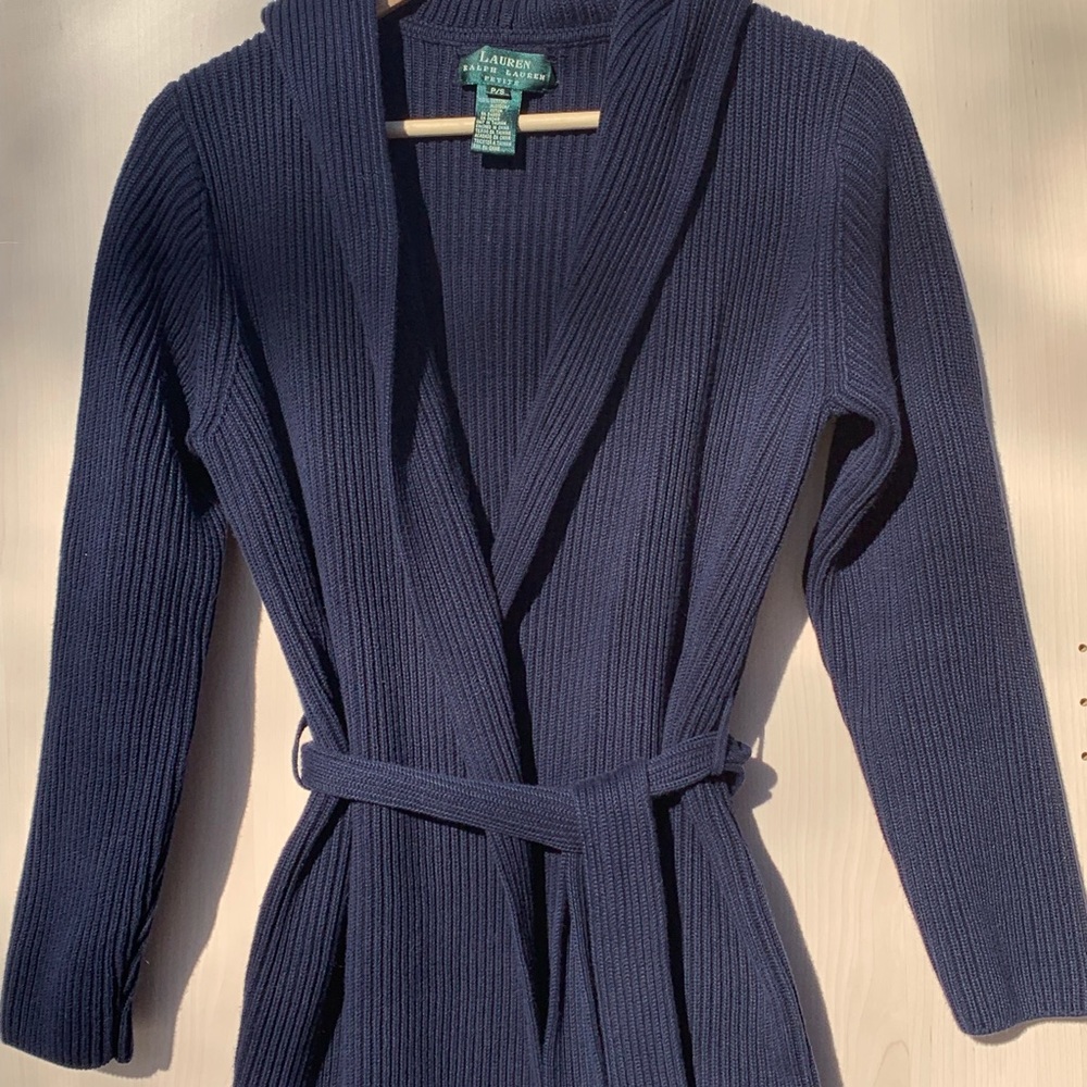 Final Reduction! Ralph Lauren Duster Navy Cardigan